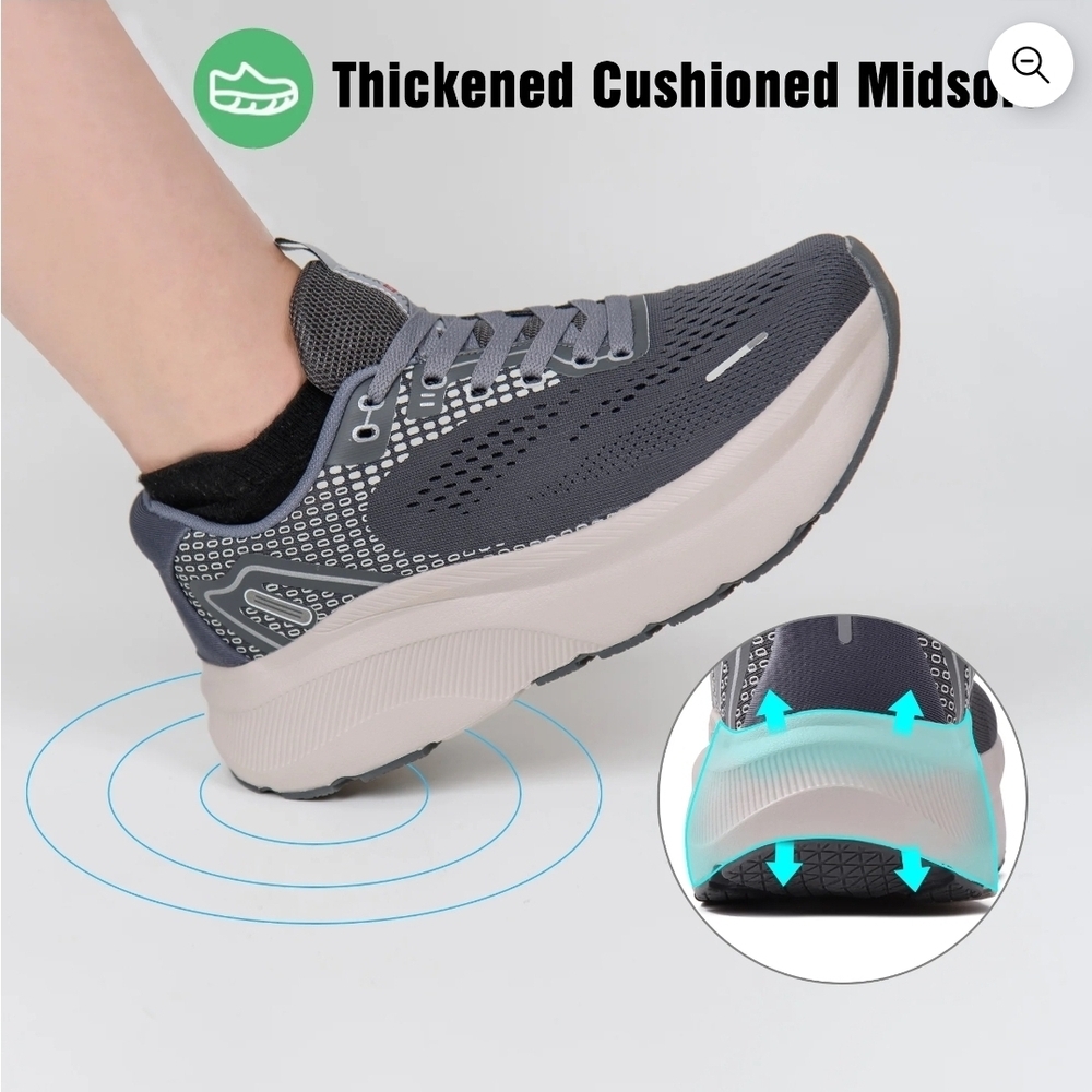 Women Wide-Toe Shoes Arch Support Wide Width Sneakers for Running Athletic M42